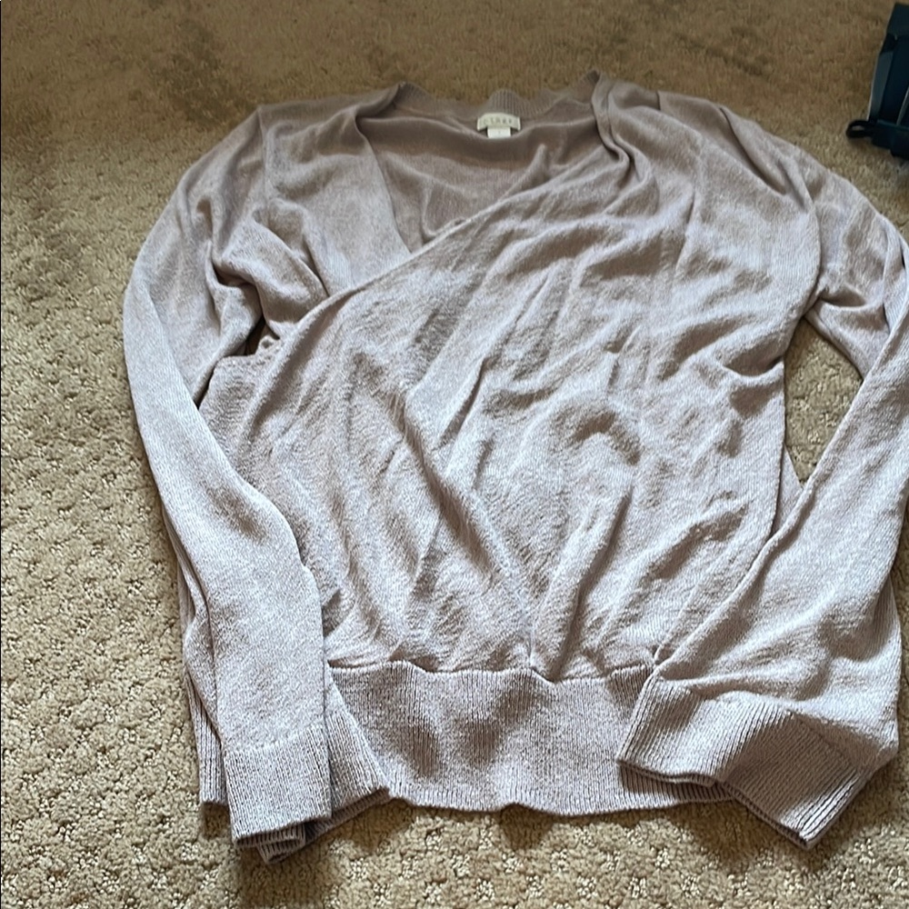 Hinge Gray V-Neck Sweater
